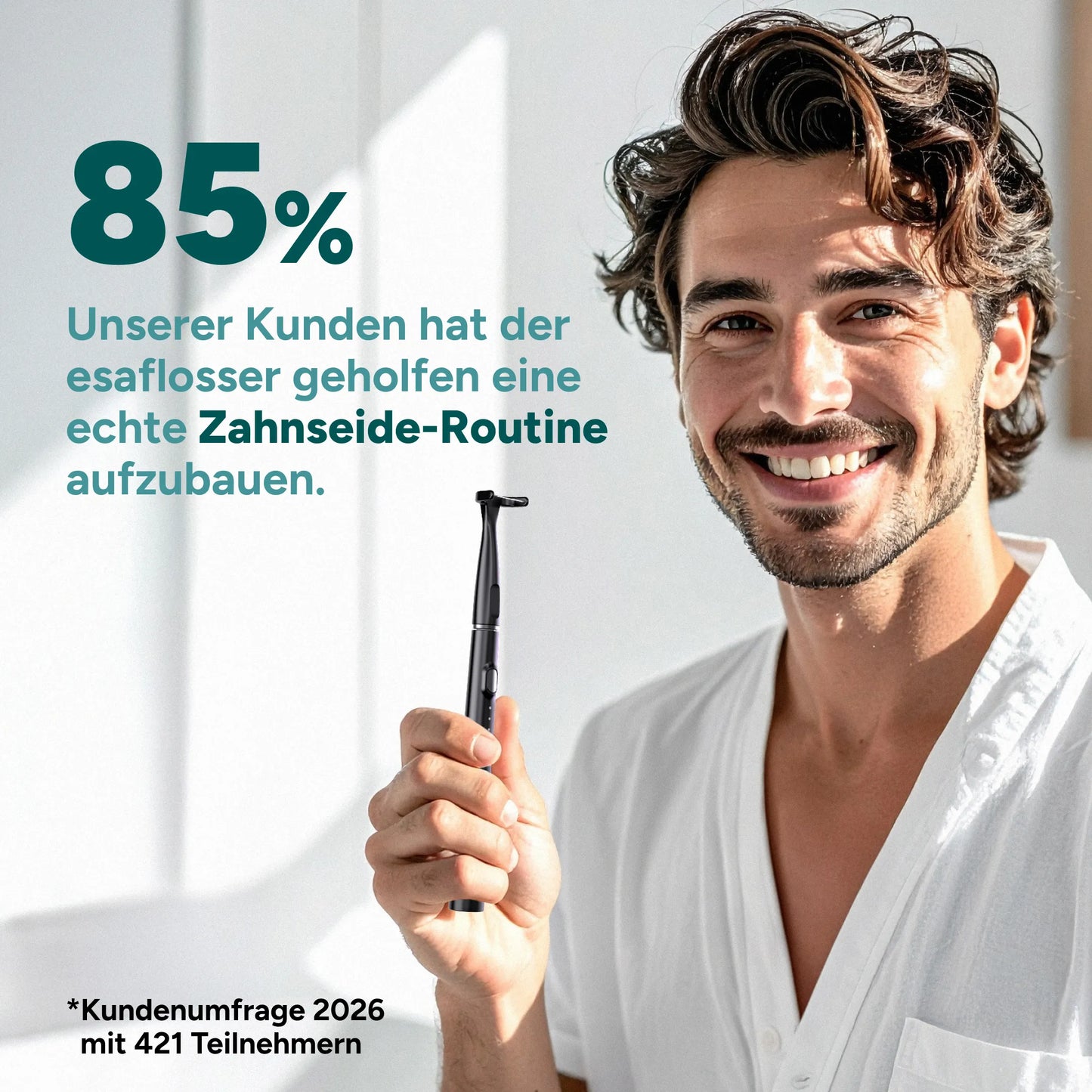 Elektrische Zahnseide XL-Set inkl. 60 Aufsätzen