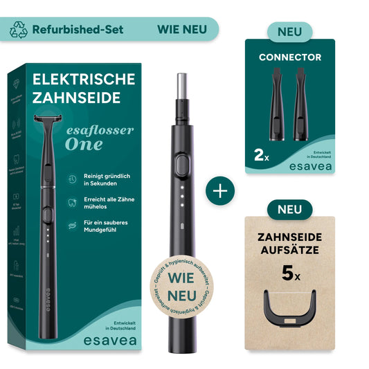 Refurbished-Set – esaflosser One wiederaufbereitet