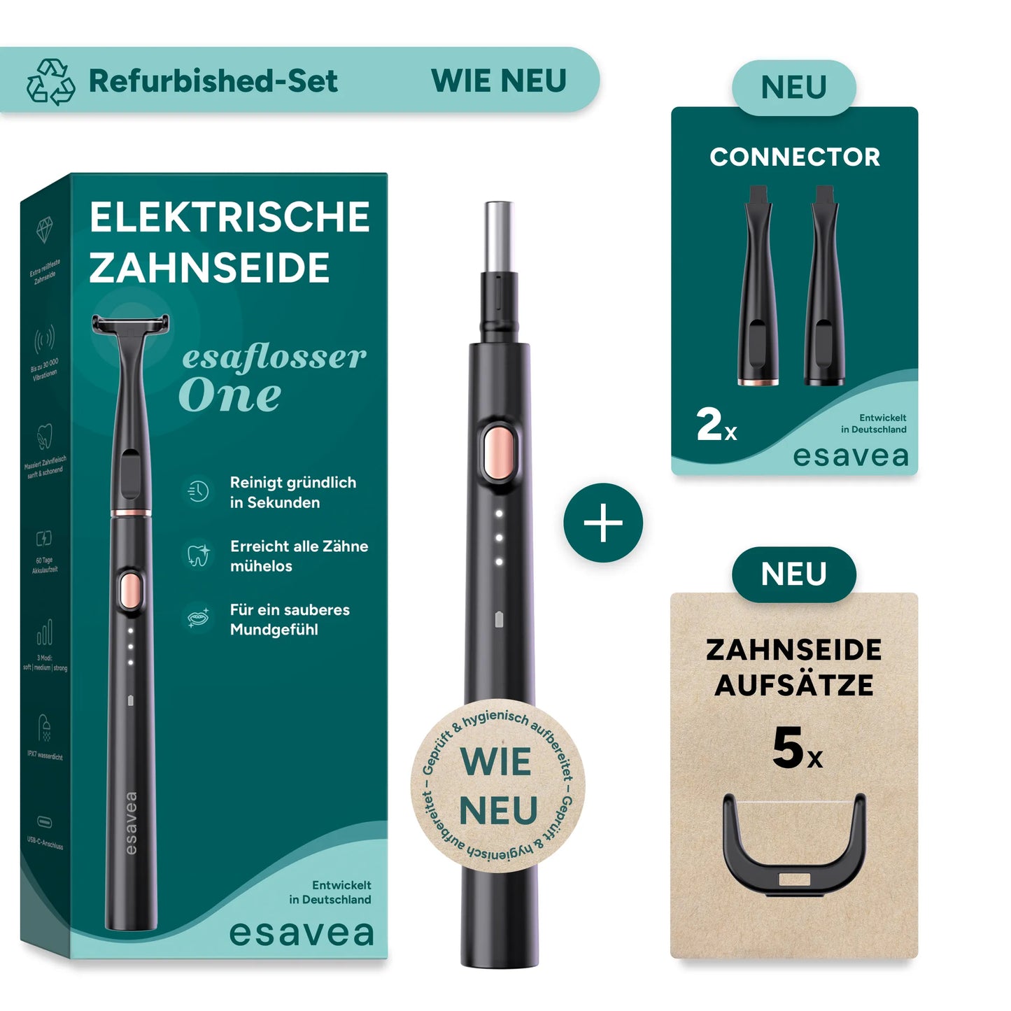 Refurbished-Set – esaflosser One wiederaufbereitet