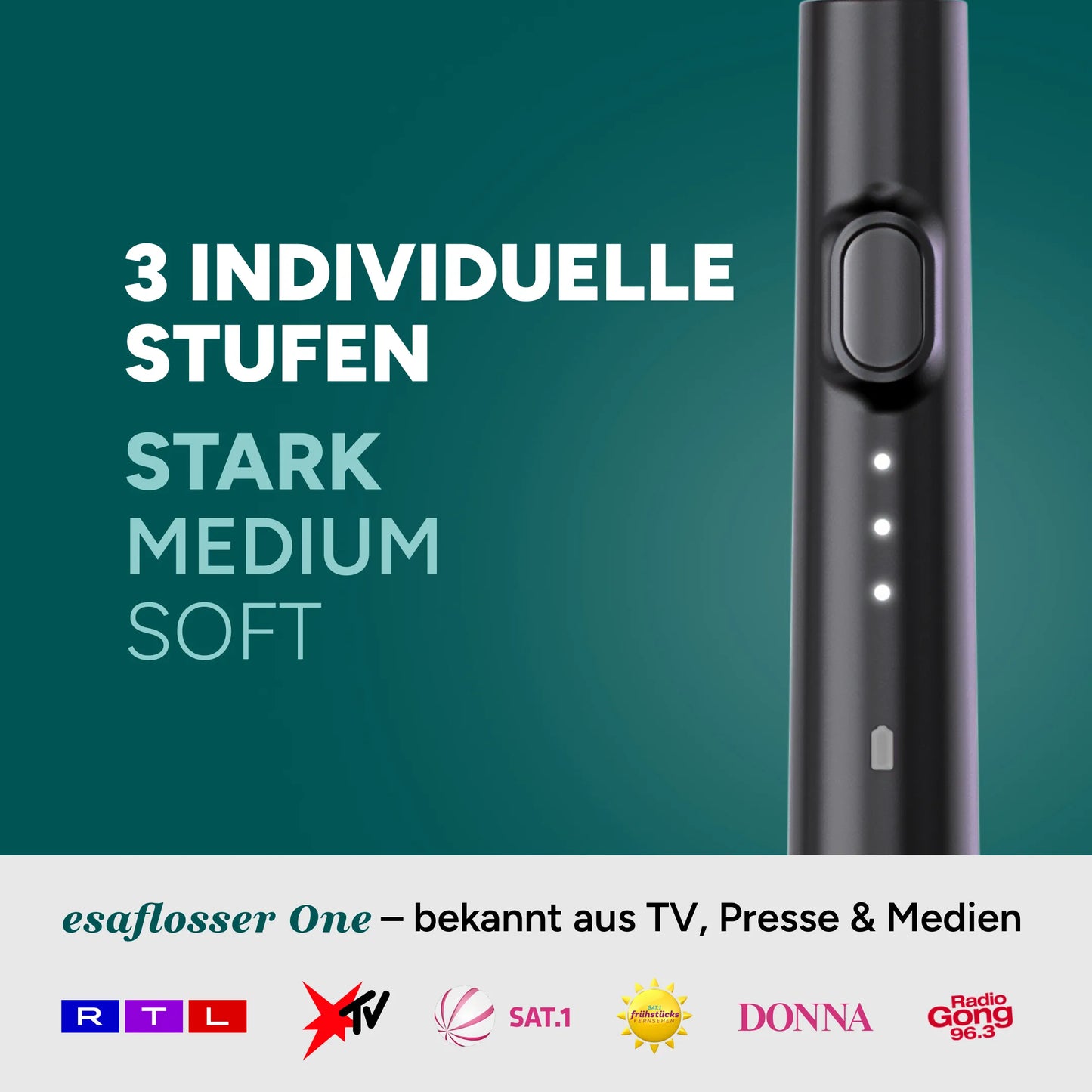 Elektrische Zahnseide XL-Set inkl. 60 Aufsätzen