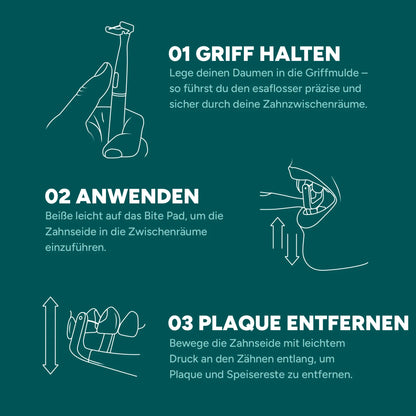 Elektrische Zahnseide XL-Set inkl. 60 Aufsätzen