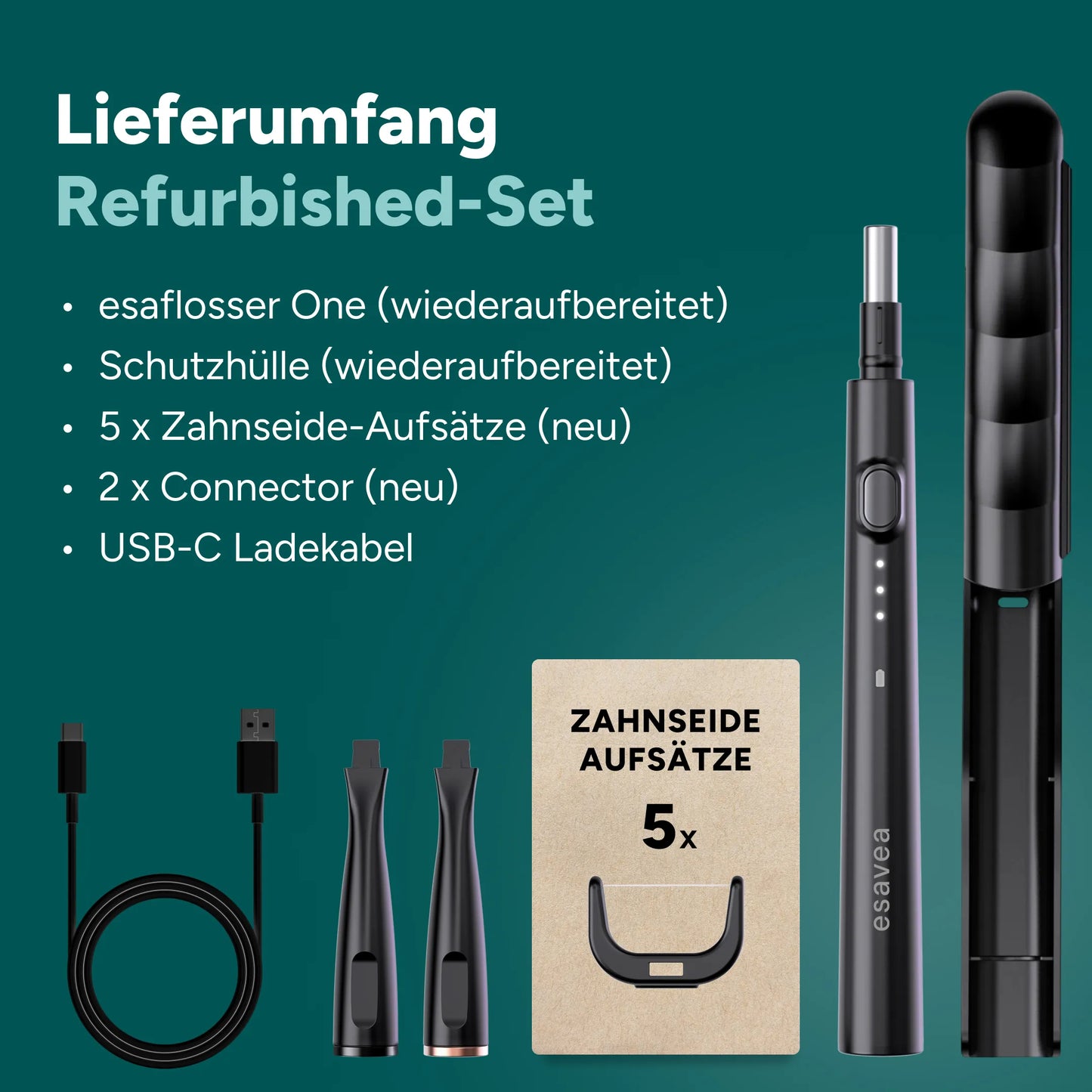 Refurbished-Set – esaflosser One wiederaufbereitet