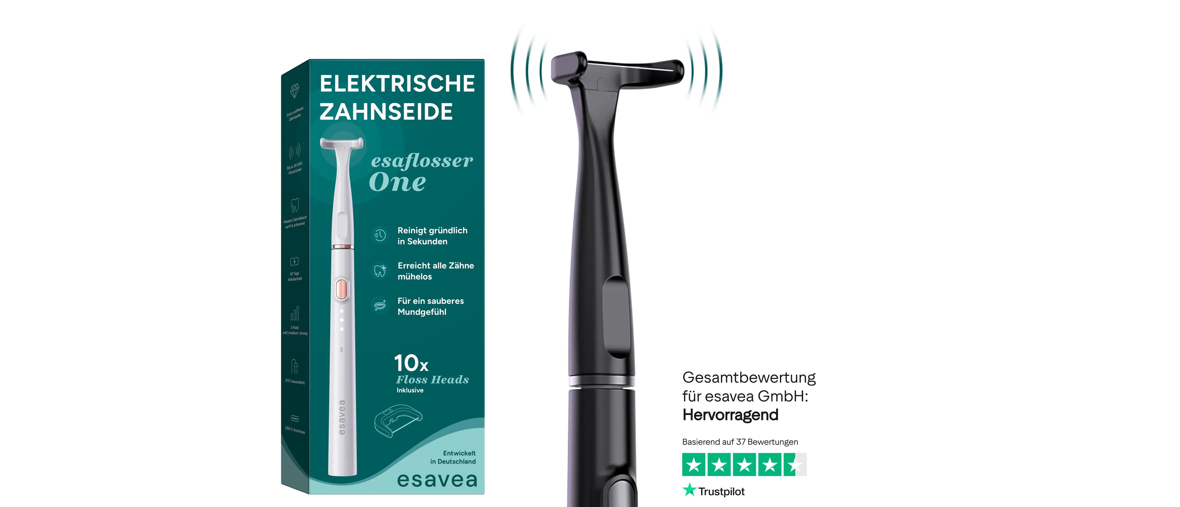 esavea | Elektrische Zahnseide & Zahnzwischenraumreiniger fr zuhause esavea | Elektrische Zahnseide & Zahnzwischenraumreiniger fr zuhause