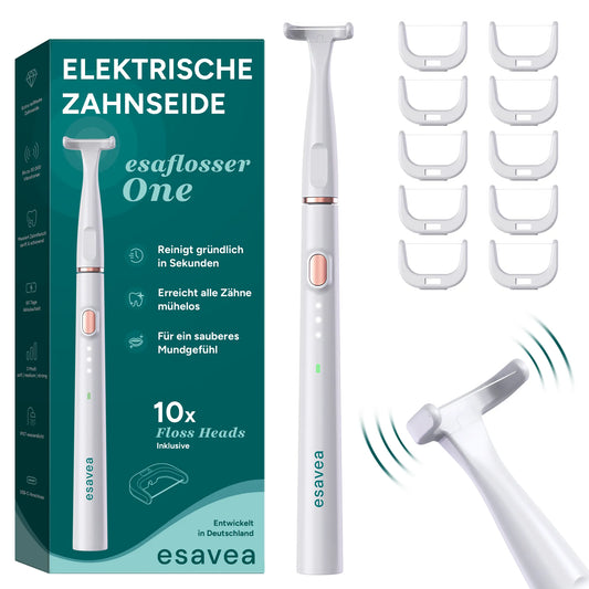 esaflosser One – Elektrische Zahnseide für sanftes Reinigen der Zahnzwischenräume