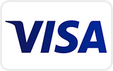 Visa Logo – akzeptierte Zahlungsmethode